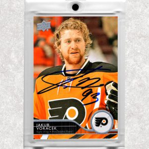 Jakub Voracek Philadelphia Flyers 2014-15 Upper Deck # 395 Autographed Card