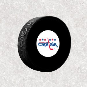 Olaf Kolzig Washington Capitals Old Logo Autographed Puck